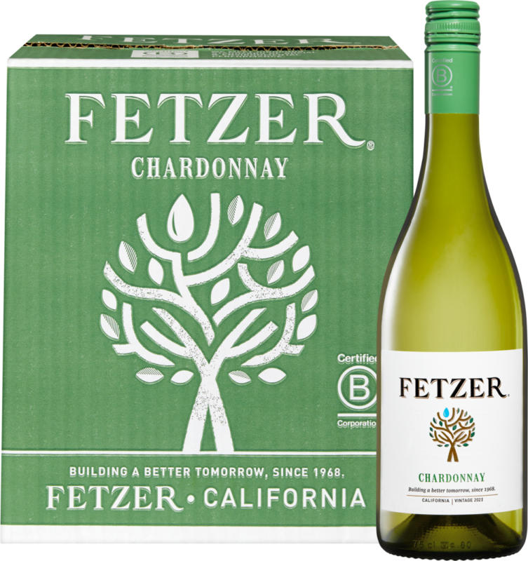 Fetzer Chardonnay, California, Stati Uniti, 2022, 6 x 75 cl