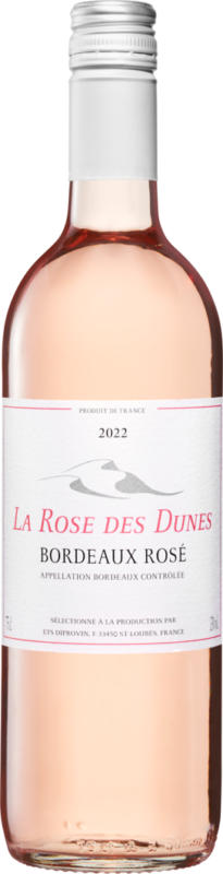 La Rose des Dunes Rosé Bordeaux AOC , Frankreich, Bordeaux, 2022, 75 cl