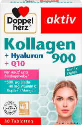 Doppelherz aktiv Kollagen 900 + Hyaluron + Q10 Tabletten