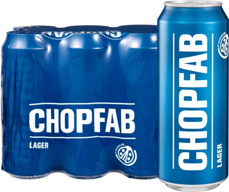 Birra lager Chopfab IP-SUISSE, 6 x 50 cl