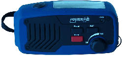 Powerplus PANTHER tragbares Solarradio Dynamoradio mit integrierter Taschenlampe Handyladefunktion und Ladegerät; Kurbelradio