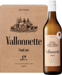 Bio Vallonnette AOC La Côte, Schweiz, Waadt, 2020, 6 x 70 cl