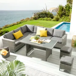 Loungegarnitur 20-teilig 184/263 cm