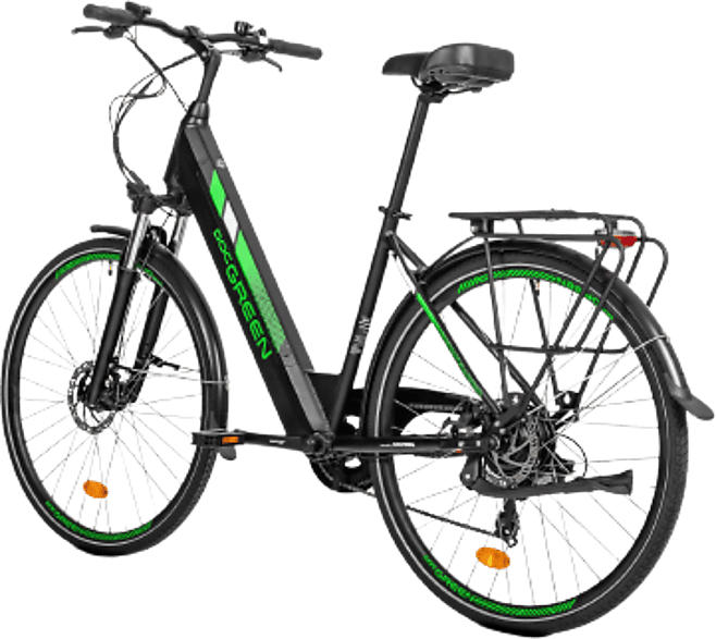 Docgreen Citybike (28", Unisex-Rad, 504Wh, Schwarz); 25 km/h