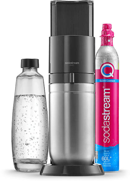 Sodastream DUO Start Wassersprudler mit 1 Flasche, CO² Zylinder inklusive: Ja , Titan