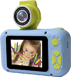 Denver Kompaktkamera KCA-1350 Blau mit Flip-Objektiv für Selfies und 5 vorinstallierte Spiele