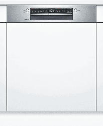 BOSCH Teilintegrierter Geschirrspüler, 60 cm, Edelstahl SMI6ZCS07E Geschirrspüler (integrierbar, Besteckschublade, 598 mm breit, 42 dB(A), C)
