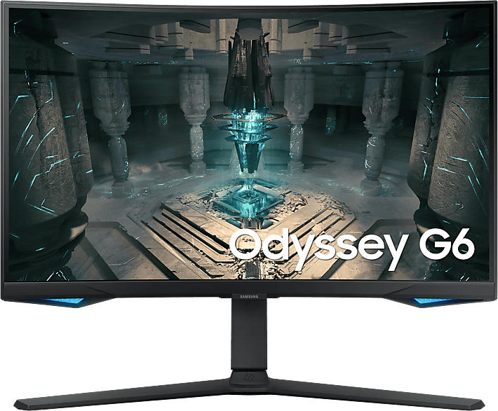 Samsung Gaming Monitor Odyssey G6 Curved, 27 Zoll, WQHD, 240Hz, 1ms, 350cd, FreeSync Premium Pro, Schwarz