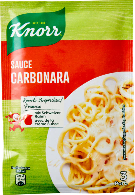 Knorr Salsa alla carbonara, 28 g