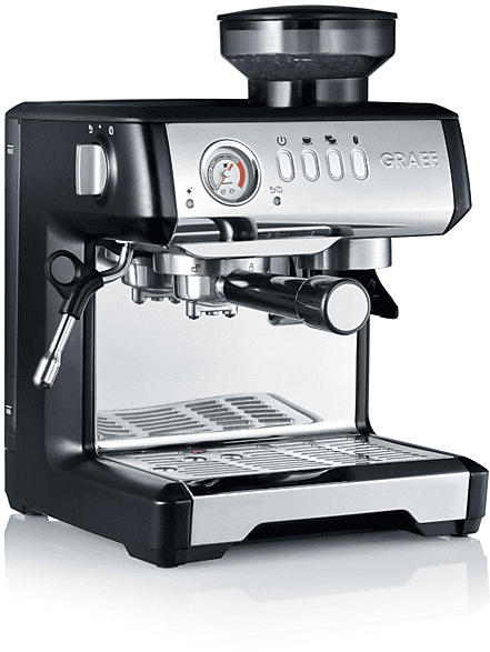 Graef ESM 802 Milegra Siebträger-Espressomaschine (Schwarz, Kegelmahlwerk, 1,600 Watt, )