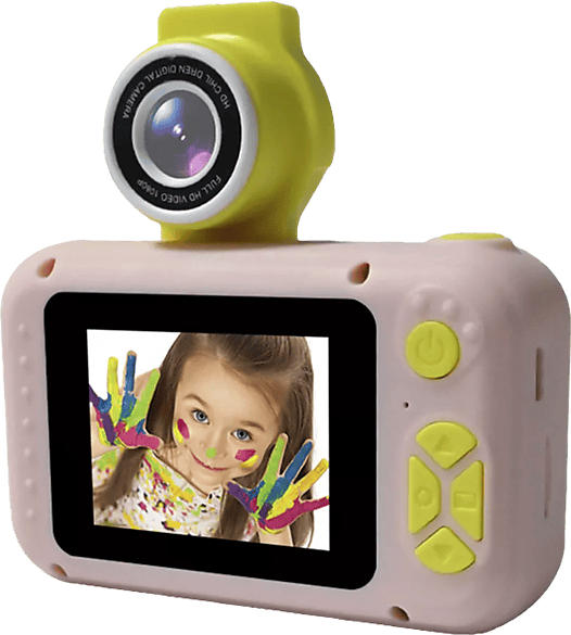 Denver Kompaktkamera KCA-1350 Rose mit Flip-Objektiv für Selfies und 5 vorinstallierte Spiele