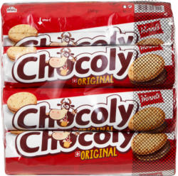 Wernli Biscuits Chocoly Original , 4 x 250 g