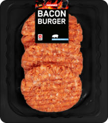 Bacon Burger BBQ Denner , Porc, 300 g