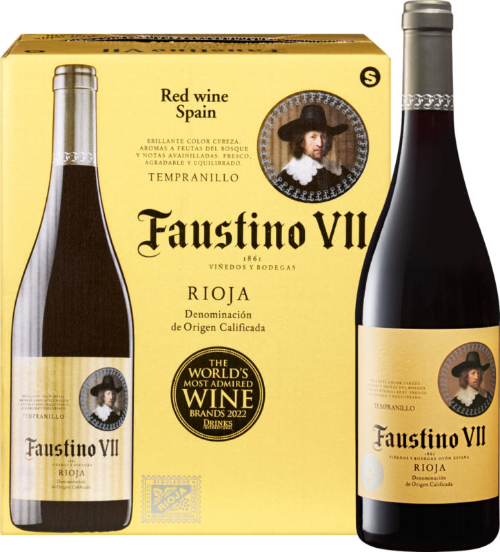 Faustino VII Tempranillo DOCa Rioja, Espagne, Rioja, 2020, 6 x 75 cl