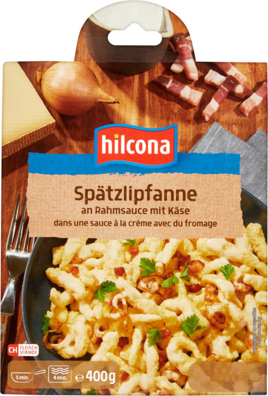 Hilcona Spätzlipfanne, an Rahmsauce mit Käse, 400 g