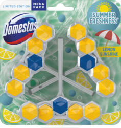 Domestos WC-Steine Lemon Sunshine, 3 x 55 g
