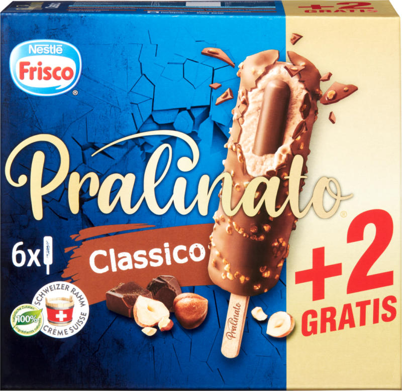 Glace Pralinato Classico Frisco, 8 x 85 g