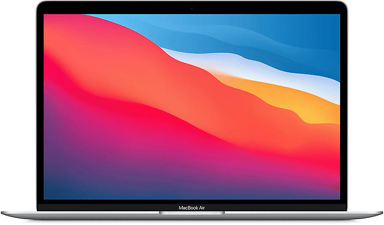 Apple MacBook Air 13 Zoll, M1 Chip 8-Core und 7-Core GPU, 8GB RAM, 256GB SSD, Silber (MGN93D/A); Notebook