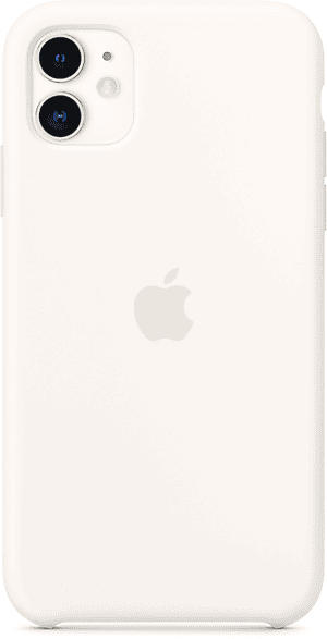 Apple Silikon Case in White für iPhone 11 (MWVX2ZM/A)