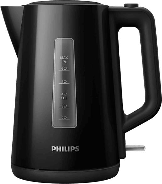 Philips HD9318/20 Wasserkocher aus Kunststoff Series 3000, 1.7l, Schwarz