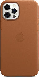 Apple Leder Case mit MagSafe in Sattelbraun für iPhone 12/12 Pro (MHKF3ZM/A); Schutzhülle