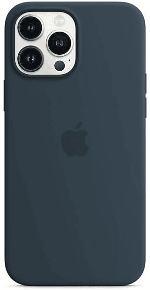 Apple Silikon Case mit MagSafe in Abyssblau für iPhone 13 Pro Max; Schutzhülle