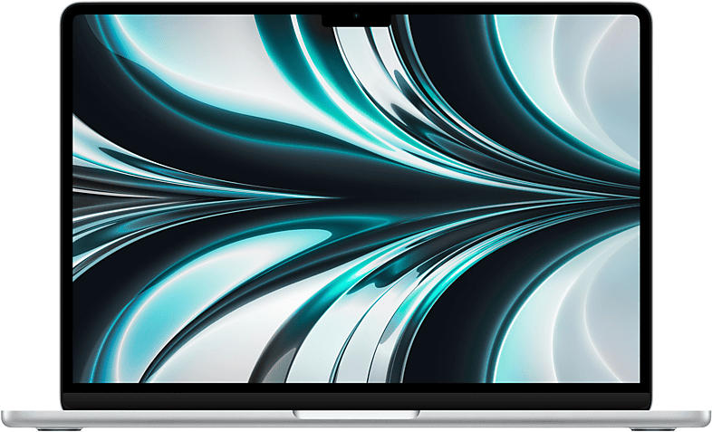 Apple MacBook Air 13 Zoll, M2 Chip 8-Core und 10-Core GPU, 8GB RAM, 512 SSD, Silber (MLY03D/A); Notebook