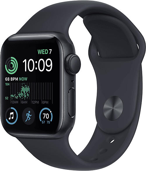 Apple Watch SE 2022 GPS 40mm Aluminium Mitternach Sportarmband; Smartwatch