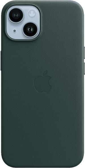 Apple Leder Case mit MagSafe für iPhone 14 Plus, Waldgrün; Schutzhülle