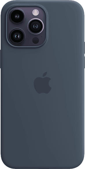 Apple Silikon Case mit MagSafe für iPhone 14 Pro Max, Sturmblau; Schutzhülle