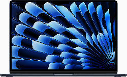 Apple MacBook Air 15 Zoll, M2 Chip 8-Core und 10-Core GPU, 8GB RAM, 512GB SSD, Mitternacht (MQKX3D/A); Notebook