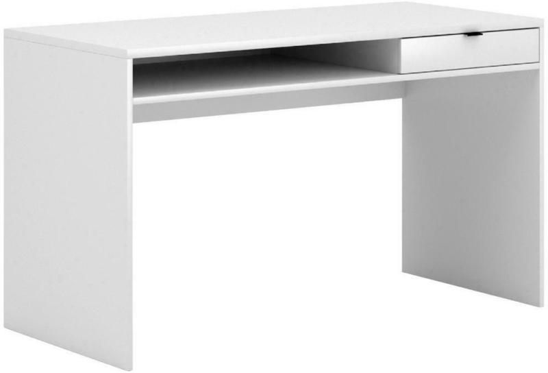Schreibtisch 130/60/76 cm in Weiß