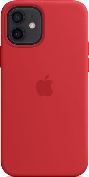 Apple Silikon Case mit MagSafe in (PRODUCT)RED für iPhone 12/12 Pro (MHL63ZM/A); Schutzhülle