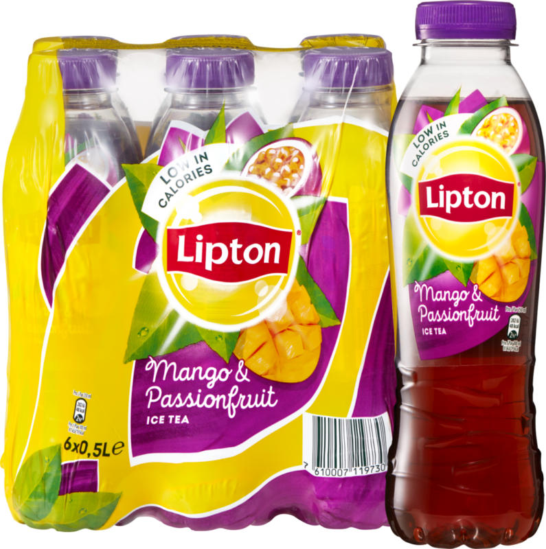 Lipton Ice Tea Mangue & Fruit de la passion, 6 x 50 cl
