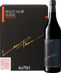 Louis Pierre Pinot Noir Suisse, Svizzera, vin de pays, 2020/2022, 6 x 70 cl