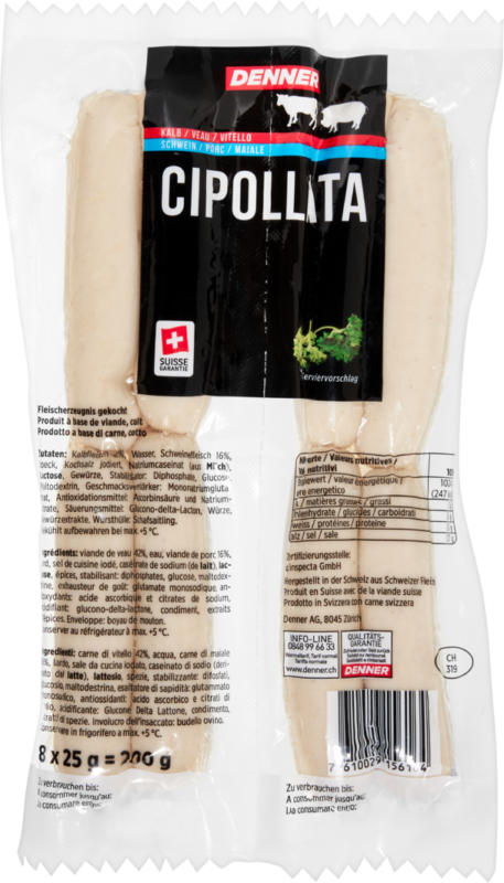 Denner Cipollata, 2 x 200 g