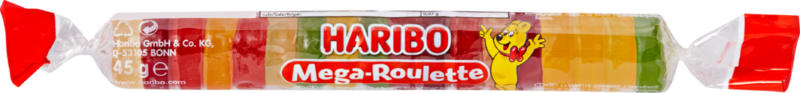 Haribo Mega-Roulette Fruchtgummi, 45 g