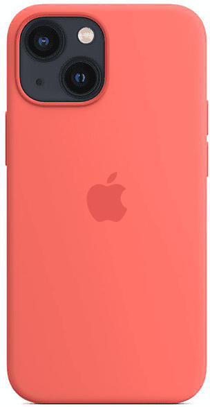 APPLE Silikon Case mit MagSafe in Pink Pomelo für iPhone 13 mini; Schutzhülle