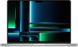 Apple MacBook Pro 14 Zoll, M2 Chip 12-Core und 19-Core GPU, 16GB RAM, 1TB SSD, Silber (MPHJ3D/A); Notebook