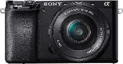 Sony Alpha 6100 Systemkamera schwarz mit Objektiv AF E 16-50mm 3.5-5.6 OSS PZ (ILCE-6100LB); Systemkamera Set