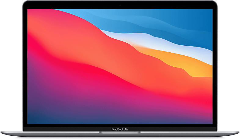 Apple MacBook Air 13 Zoll, M1 Chip 8-Core und 7-Core GPU, 8GB RAM, 256GB SSD, Space Grau (MGN63D/A); Notebook