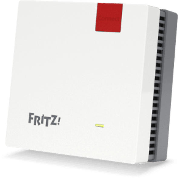 AVM FRITZ!Repeater 1200 AX, Wi-Fi 6, WLAN Mesh, Weiß/Rot; WLAN Repeater