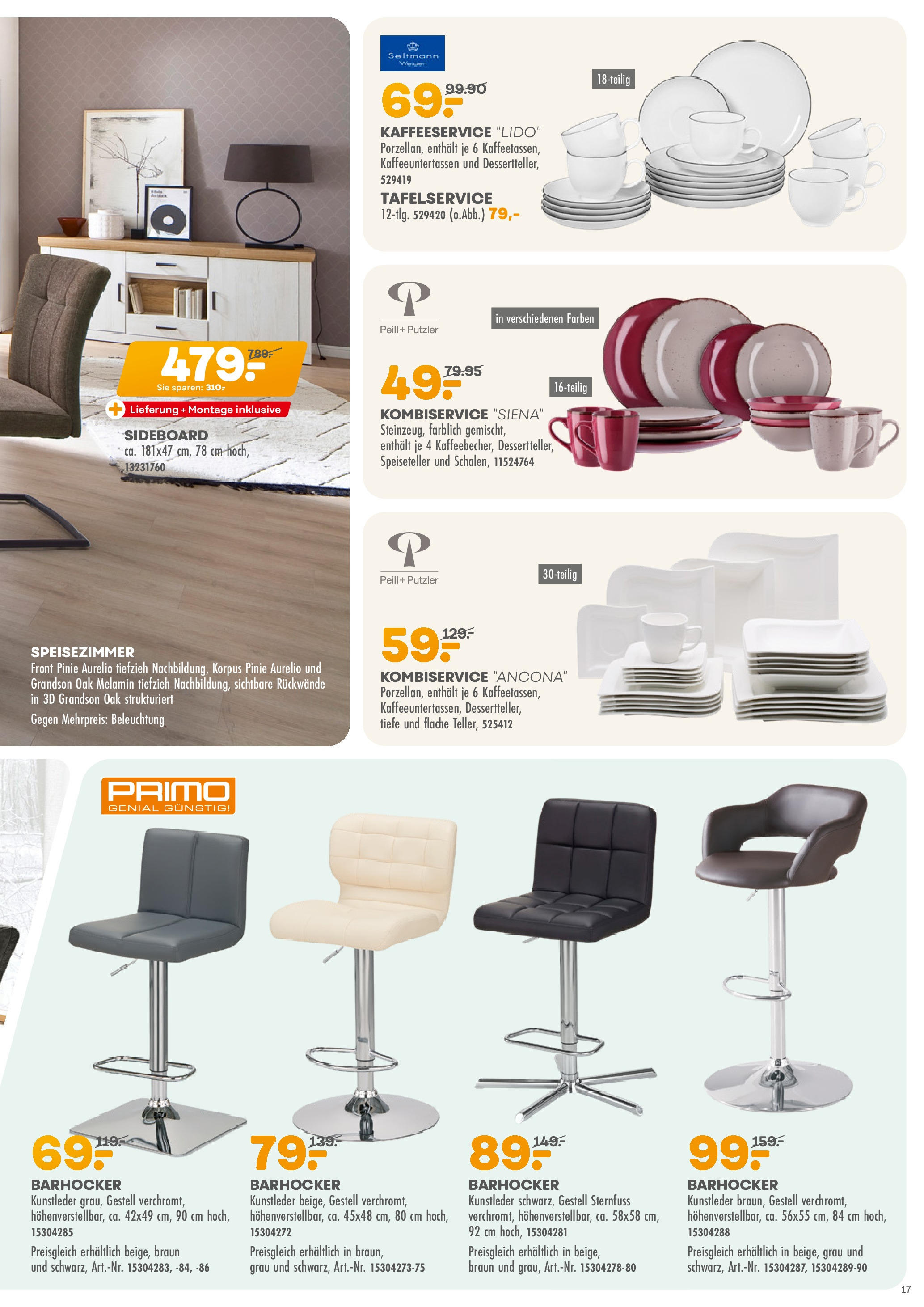 Möbel Kraft Prospekt (ab 08.08.2023) zum Blättern | Seite: 17 | Produkte: Flache schuhe, All in one pc, Sideboard, Barhocker Möbel Kraft Prospekt (ab 08.08.2023) zum Blättern | Seite: 17 | Produkte: Flache schuhe, All in one pc, Sideboard, Barhocker