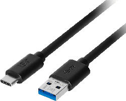 ISY USB-C Daten- und Ladekabel, schwarz (IUC-3000)