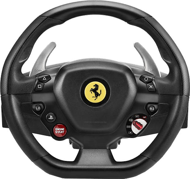 Thrustmaster T80 Racing Wheel Ferrari mit Pedalen schwarz für PS4, PS3 Lenkrad