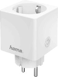 Hama 176575 WLAN-Steckdose "Mini", mit Stromverbrauchsmesser, per Sprache/App steuern; WLAN Steckdose