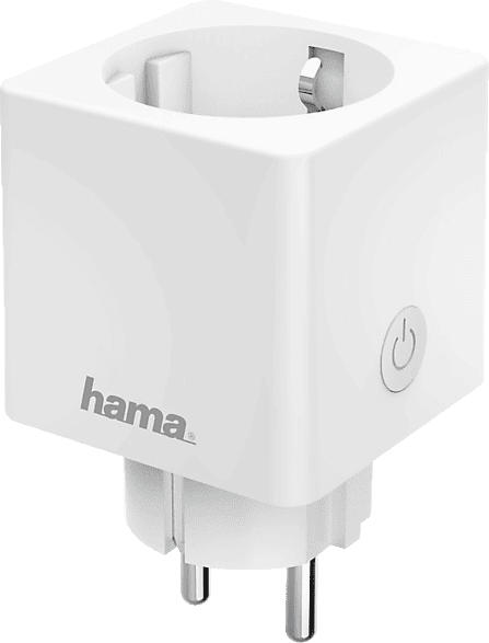 Hama 176575 WLAN-Steckdose "Mini", mit Stromverbrauchsmesser, per Sprache/App steuern; WLAN Steckdose