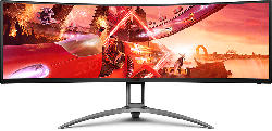 AOC Gaming Monitor AG493QCX Curved, 49 Zoll, DFHD, 4ms, 400cd, HDR10, 144Hz, 32:9, D-HDR 400, Schwarz