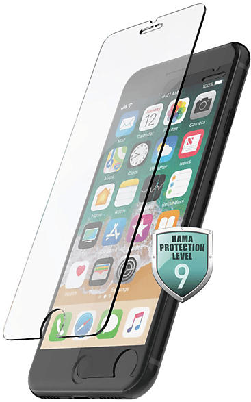 Hama 213027 Echtglas-Displaysch. "Premium Crystal Glass" für iPhone 7/8/SE 2020/SE 2022; Displayschutzglas