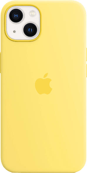 Apple Silikon Case mit MagSafe in Zitronenschale für iPhone 13; Schutzhülle